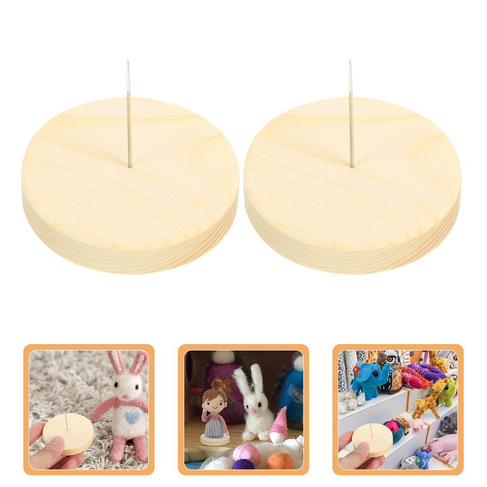 Action Figure Stand - 4Pcs Penyangga Felting Jarum Wol dengan
