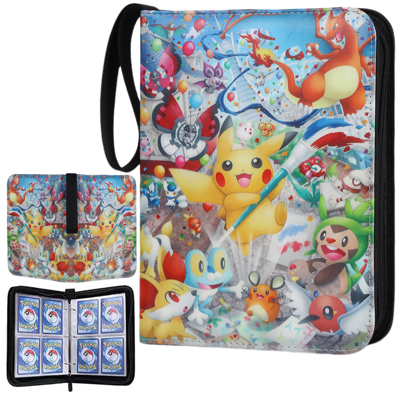 Pokemon Binder Card - Album Kartun 400pcs, Pelindung Kartu, Pemegang