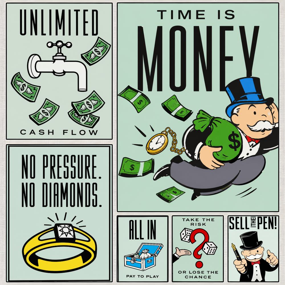 Poster Game Monopoly Board Fam - Hasbro Game Monopoly ulasan dan harga